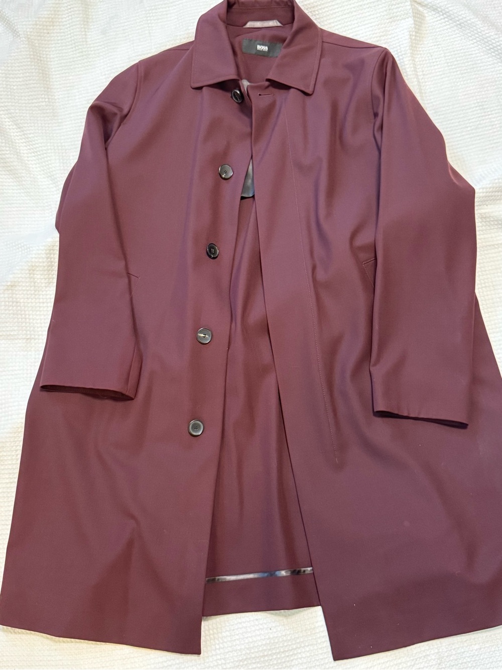 Hugo Boss Men's Burgundy Shirt Jacket